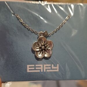 EFFY Silver Floral Pendant Necklace
